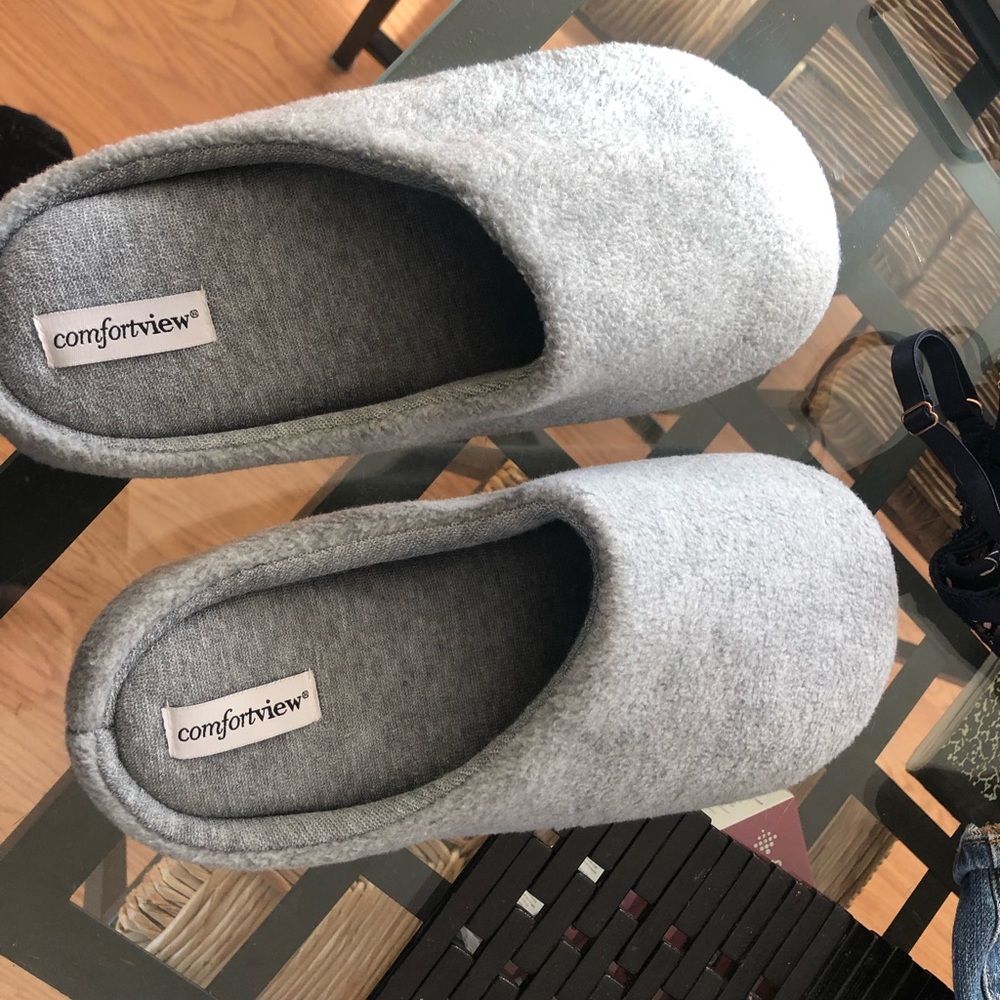 Brand new slippers. Grey